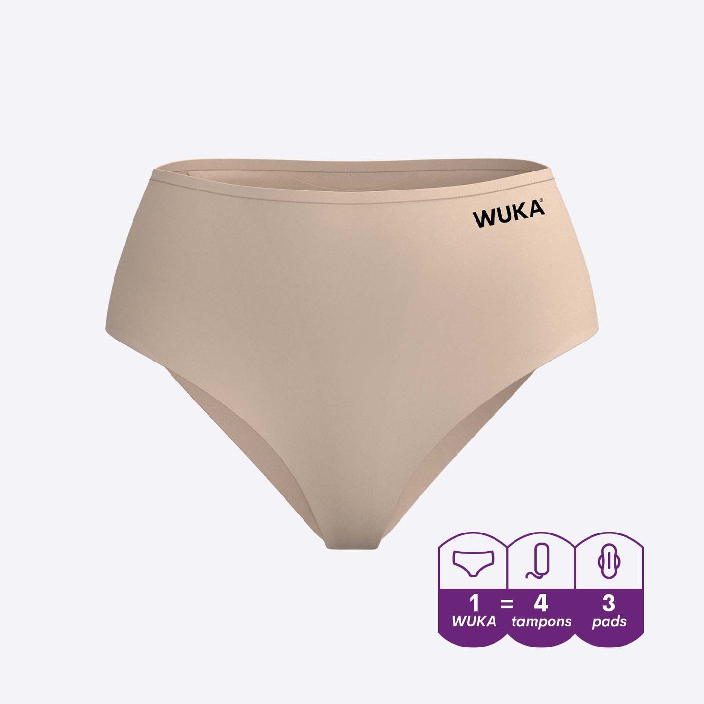 WUKA Teen Stretch Seamless - Heavy flow - Light Nude