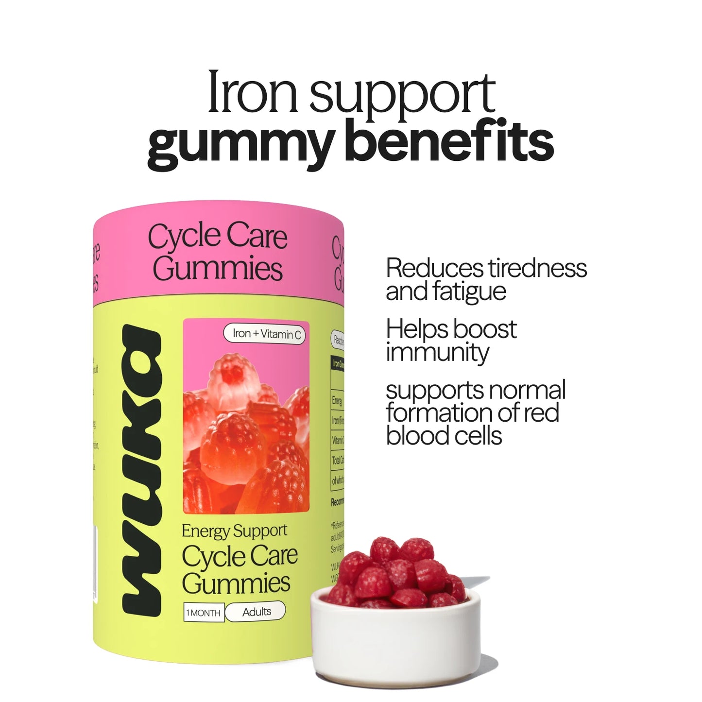 WUKA Adult Iron Gummies Tesco